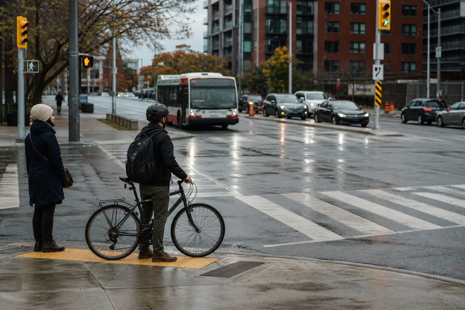 Motorcycle carrying a passenger on an Ottawa roadway